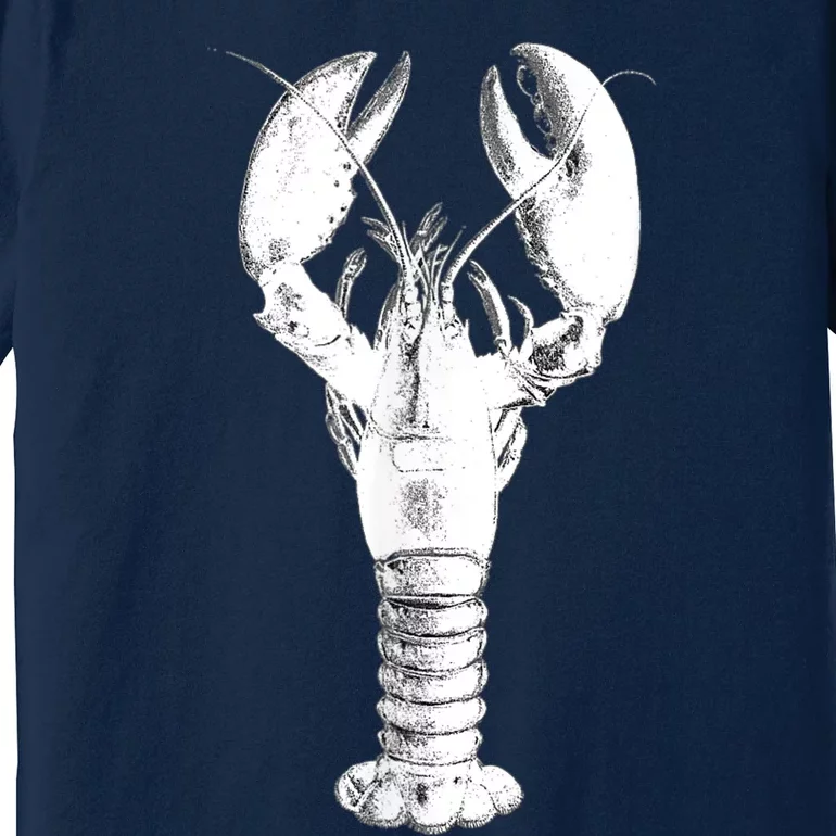 Large Maine Lobster in White Tee Premium T-Shirt