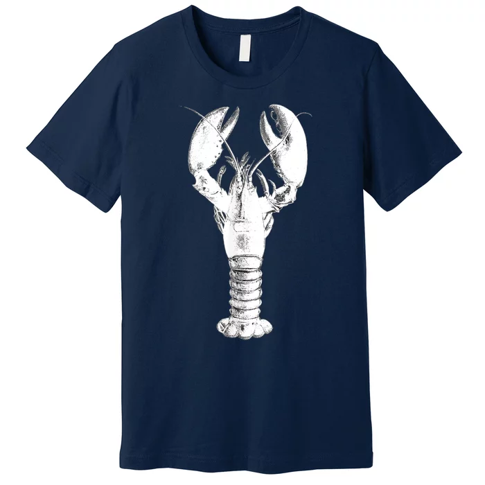 Large Maine Lobster in White Tee Premium T-Shirt