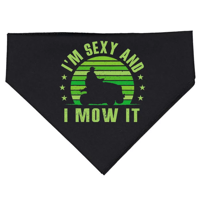 Lawn Mowing Landscaping Im Sexy And I Mow It USA-Made Doggie Bandana