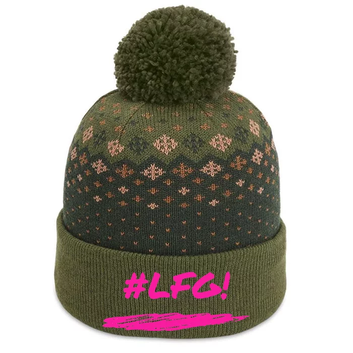 Lfg! Motivation The Baniff Cuffed Pom Beanie