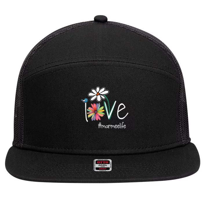 Love Marmee Life 7 Panel Mesh Trucker Snapback Hat