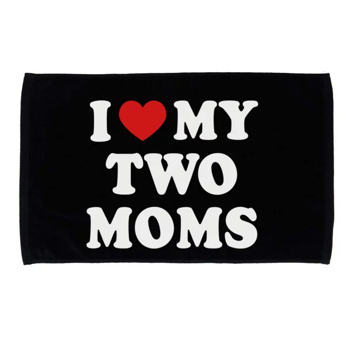 Lesbian Mom Love My Two Moms Pride Son´s Daughter´s Cute Gift Microfiber Hand Towel