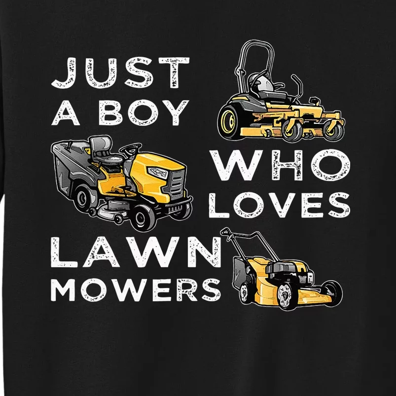 Lawn Mowing Lover For Just A Boy Who Loves Lawn Mowers Sweatshirt