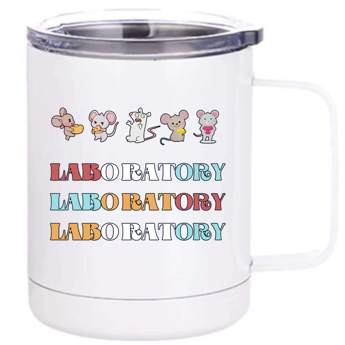 Laboratory Medical Lab Scientist Lab Tech Laboratory Science Lab Week Front & Back 12oz Stainless Steel Tumbler Cup