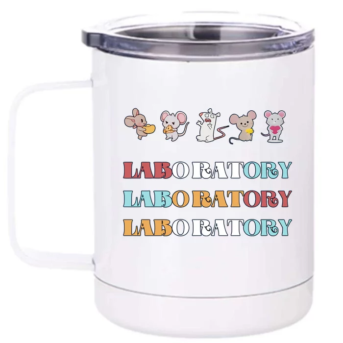 Laboratory Medical Lab Scientist Lab Tech Laboratory Science Lab Week Front & Back 12oz Stainless Steel Tumbler Cup