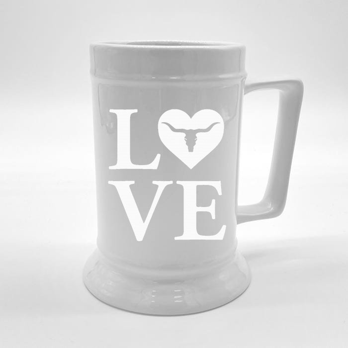 Love My Longhorn USA Love Front & Back Beer Stein