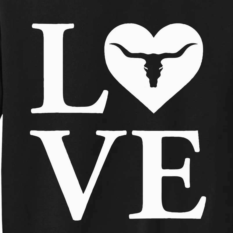 Love My Longhorn USA Love Tall Sweatshirt