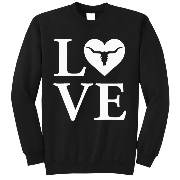 Love My Longhorn USA Love Tall Sweatshirt