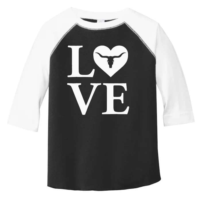 Love My Longhorn USA Love Toddler Fine Jersey T-Shirt