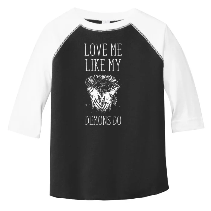 Love Me Like My Demons Do Witch Halloween Toddler Fine Jersey T-Shirt