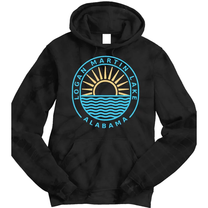 Logan Martin Lake Alabama Outdoors Vintage Tie Dye Hoodie