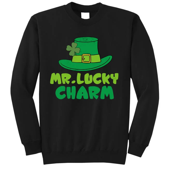 Leprechaun Mr Lucky Charm St Patricks Day Tall Sweatshirt