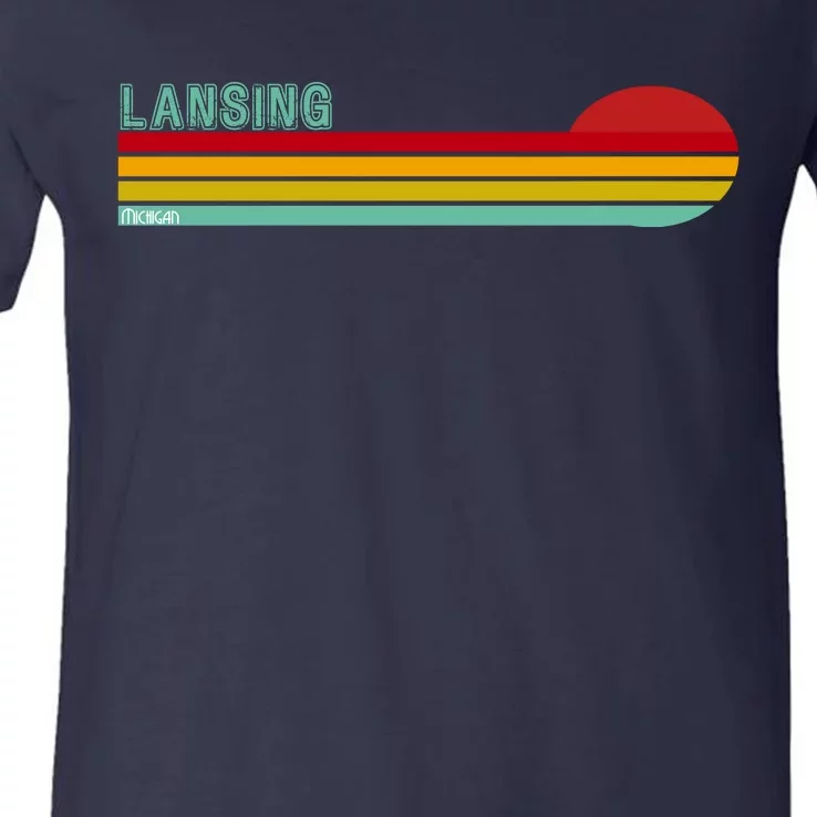 Lansing Michigan V-Neck T-Shirt