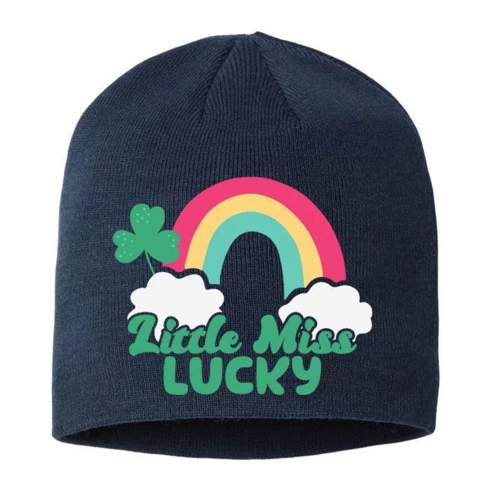 Little Miss Lucky Rainbow St Patrick's Day 8 1/2in Sustainable Knit Beanie