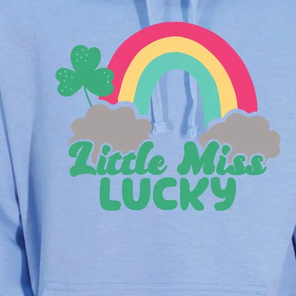 Little Miss Lucky Rainbow St Patrick's Day Unisex Surf Hoodie