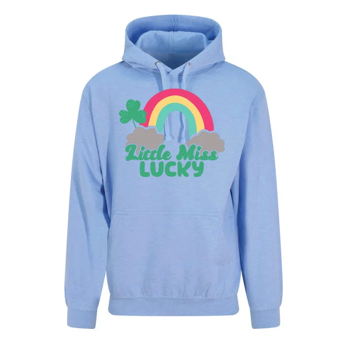 Little Miss Lucky Rainbow St Patrick's Day Unisex Surf Hoodie