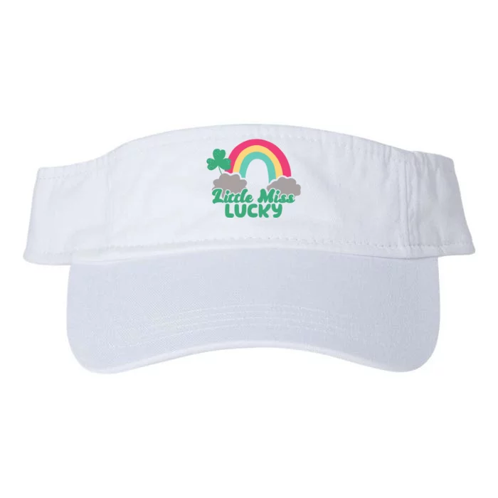 Little Miss Lucky Rainbow St Patrick's Day Valucap Bio-Washed Visor