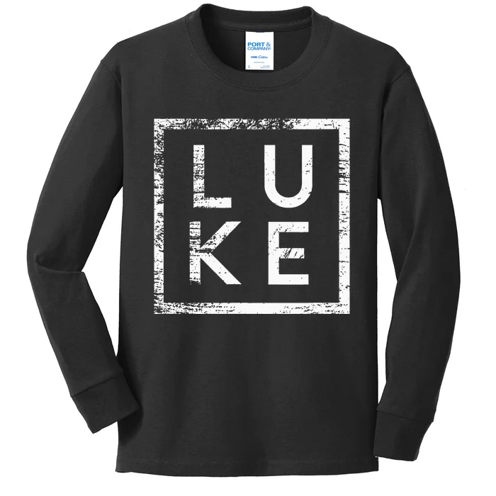 Luke Minimalism Kids Long Sleeve Shirt