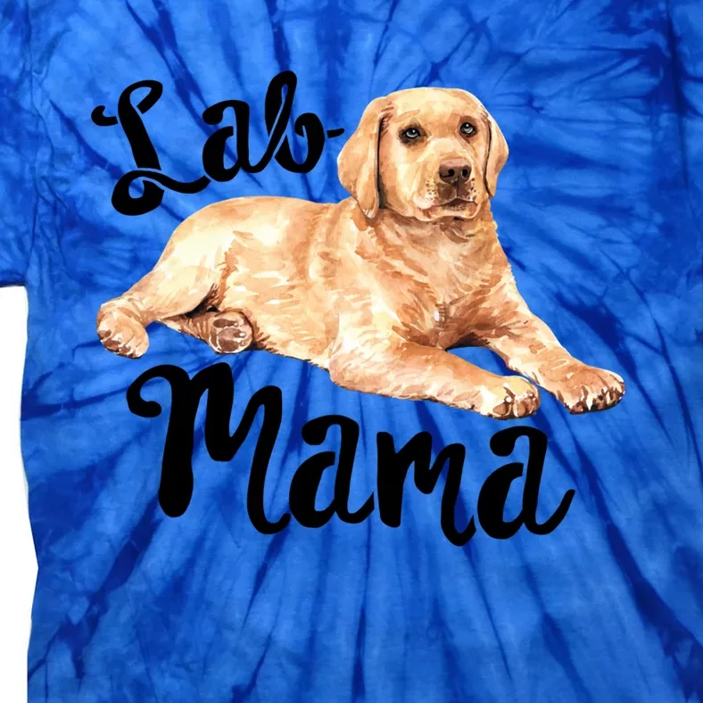 Lab Mama Labrador Retriever Dog Mom Rescue Mothers Day Gift Tie-Dye T-Shirt