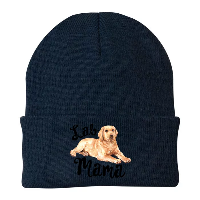 Lab Mama Labrador Retriever Dog Mom Rescue Mothers Day Gift Knit Cap Winter Beanie