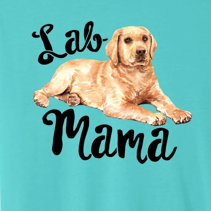 Lab Mama Labrador Retriever Dog Mom Rescue Mothers Day Gift ChromaSoft Performance T-Shirt