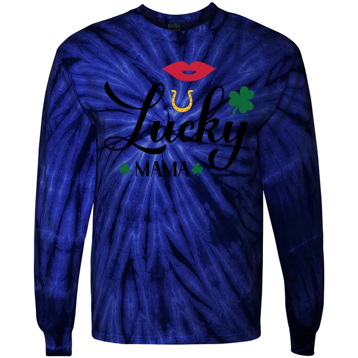 Lucky Mama Tie-Dye Long Sleeve Shirt