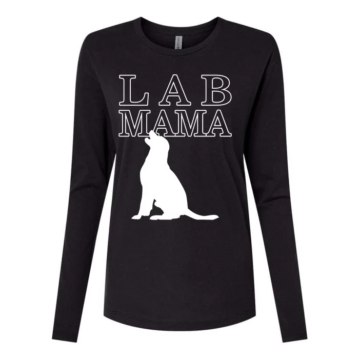 Lab Mama Labrador Retriever Dog Mom Rescue Mothers Day Gift Womens Cotton Relaxed Long Sleeve T-Shirt