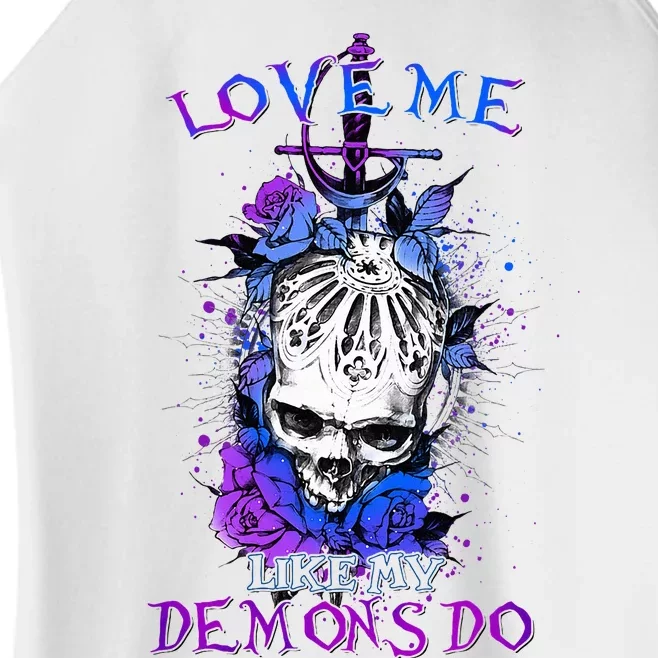 Love Me Like My Demons Do Love Occult Women’s Perfect Tri Rocker Tank