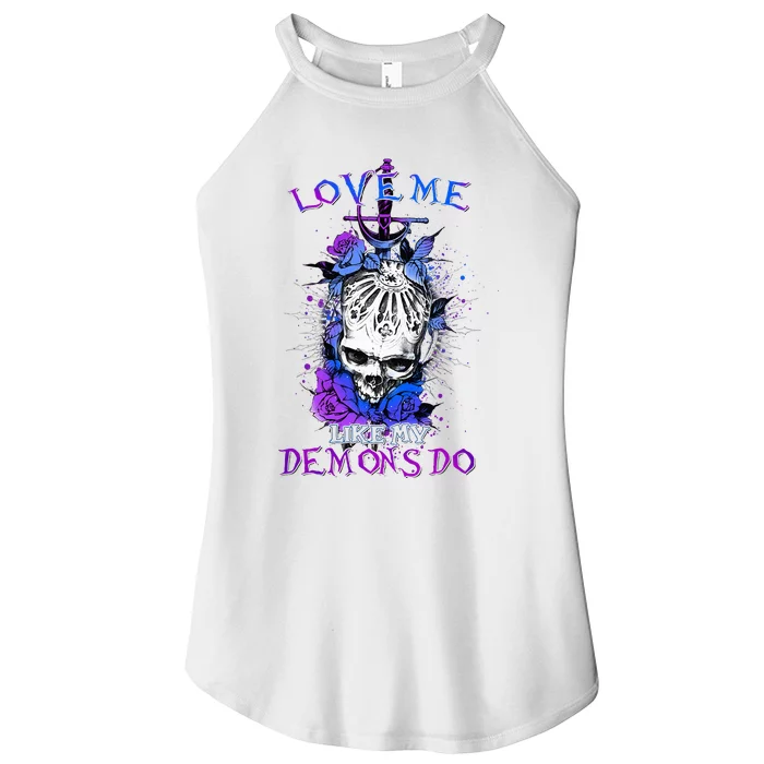 Love Me Like My Demons Do Love Occult Women’s Perfect Tri Rocker Tank