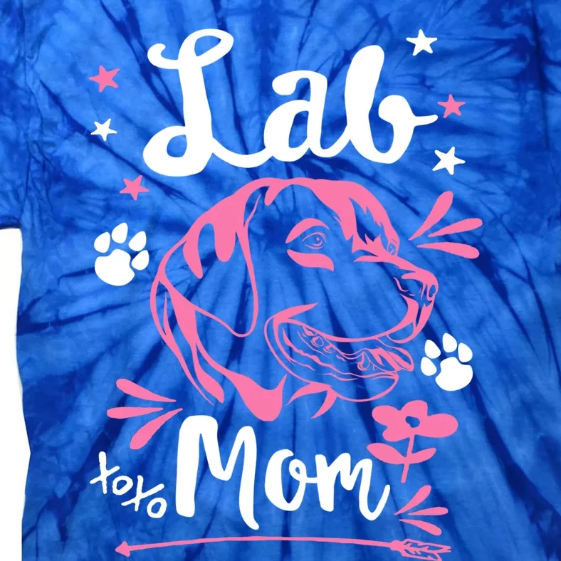 Lab Mom Labrador Retriever Dog Rescue Lab Mama Mothers Day Gift Tie-Dye T-Shirt