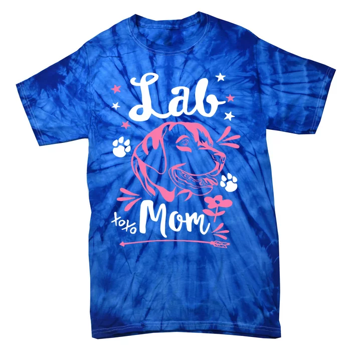 Lab Mom Labrador Retriever Dog Rescue Lab Mama Mothers Day Gift Tie-Dye T-Shirt