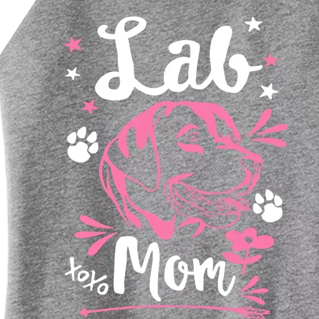 Lab Mom Labrador Retriever Dog Rescue Lab Mama Mothers Day Gift Women’s Perfect Tri Rocker Tank