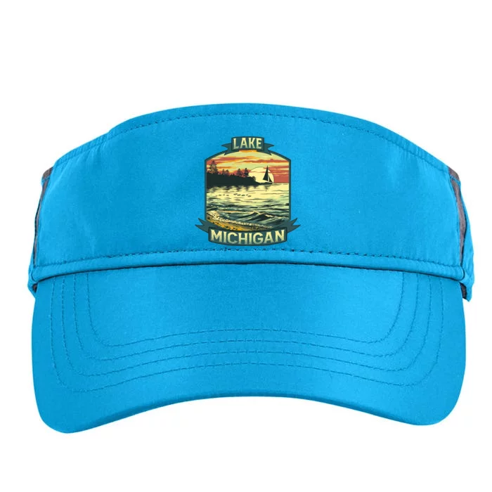 Lake Michigan Adult Drive Performance Visor