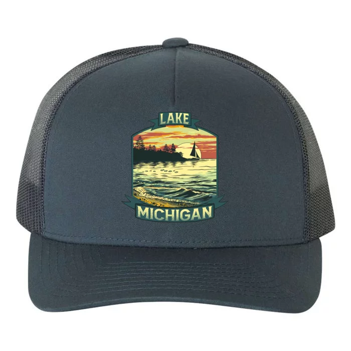 Lake Michigan Yupoong Adult 5-Panel Trucker Hat