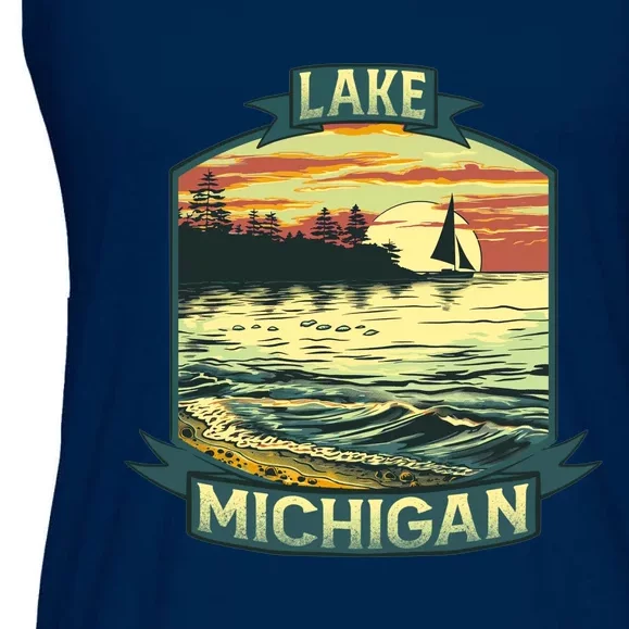 Lake Michigan Ladies Essential Flowy Tank