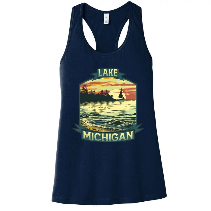 Lake Michigan Women's Racerback Tank