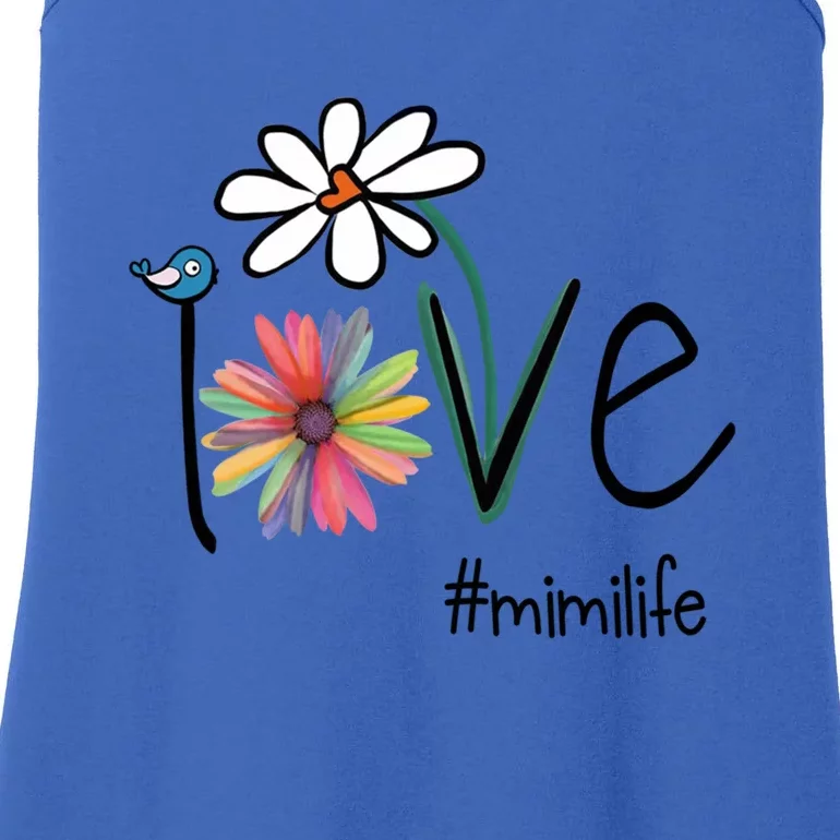 Love Mimi Life Art Flower Gift Ladies Essential Tank