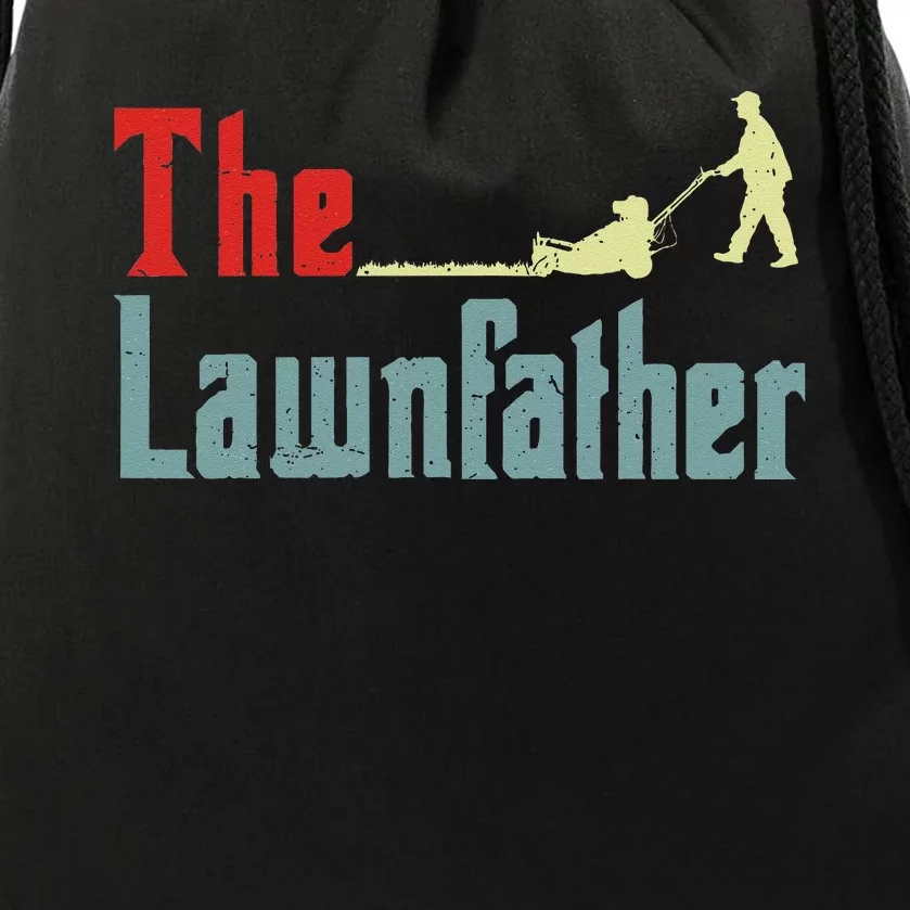 Lawn Mowing Lawnfather Mower Gardening Dad Father Day Gift Drawstring Bag