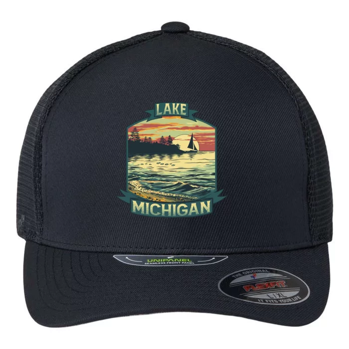 Lake Michigan Flexfit Unipanel Trucker Cap