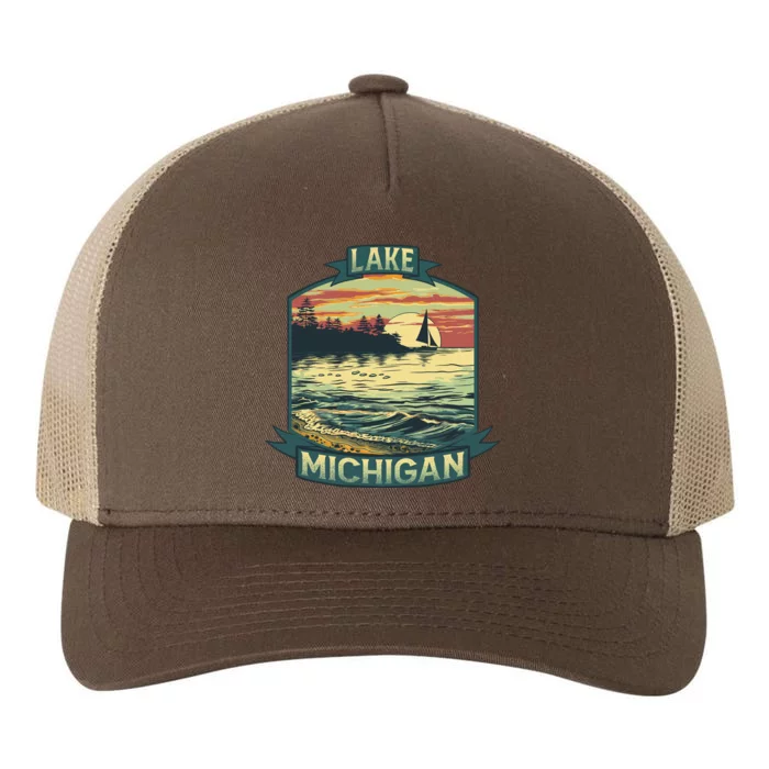 Lake Michigan Yupoong Adult 5-Panel Trucker Hat