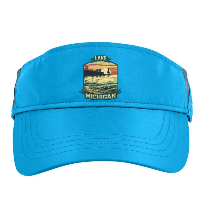 Lake Michigan Adult Drive Performance Visor