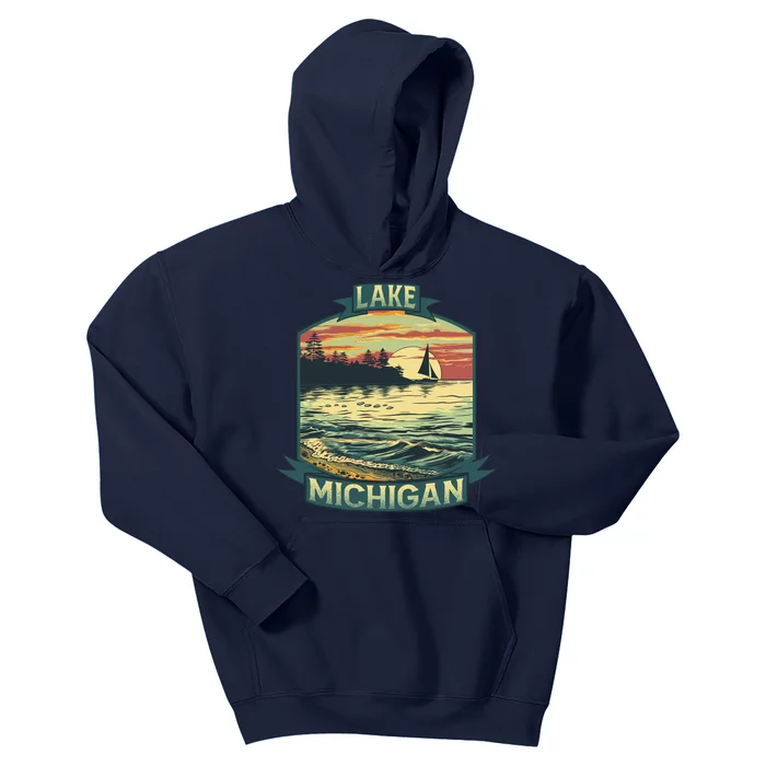 Lake Michigan Kids Hoodie