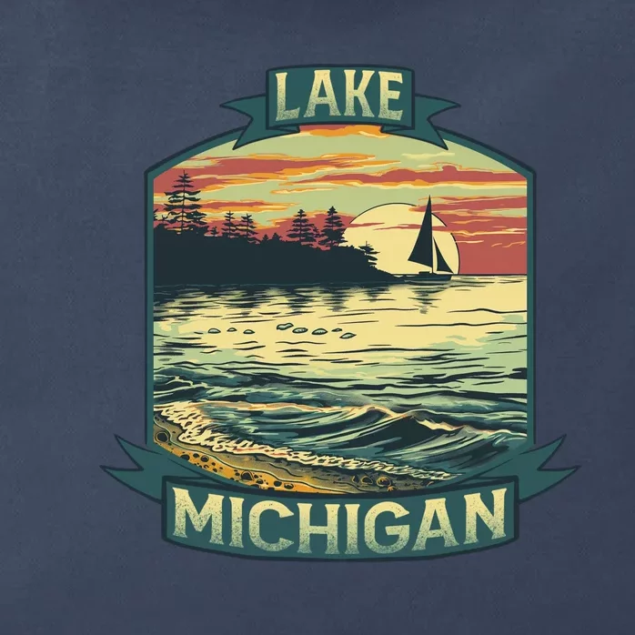 Lake Michigan Zip Tote Bag