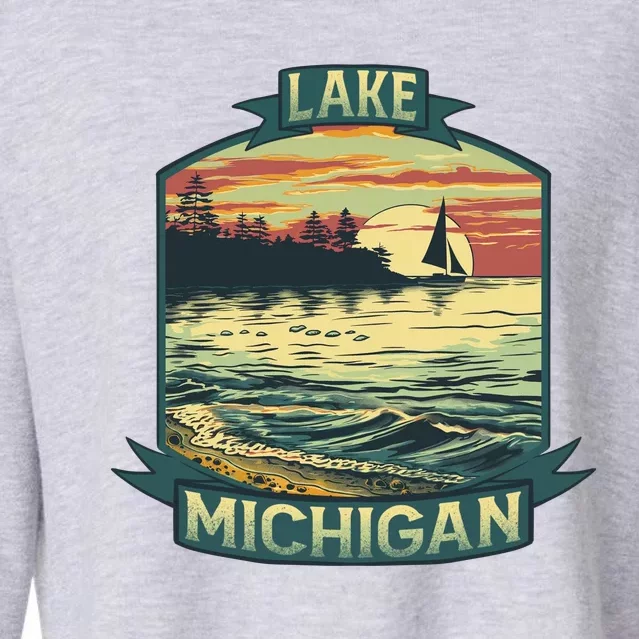 Lake Michigan Cropped Pullover Crew