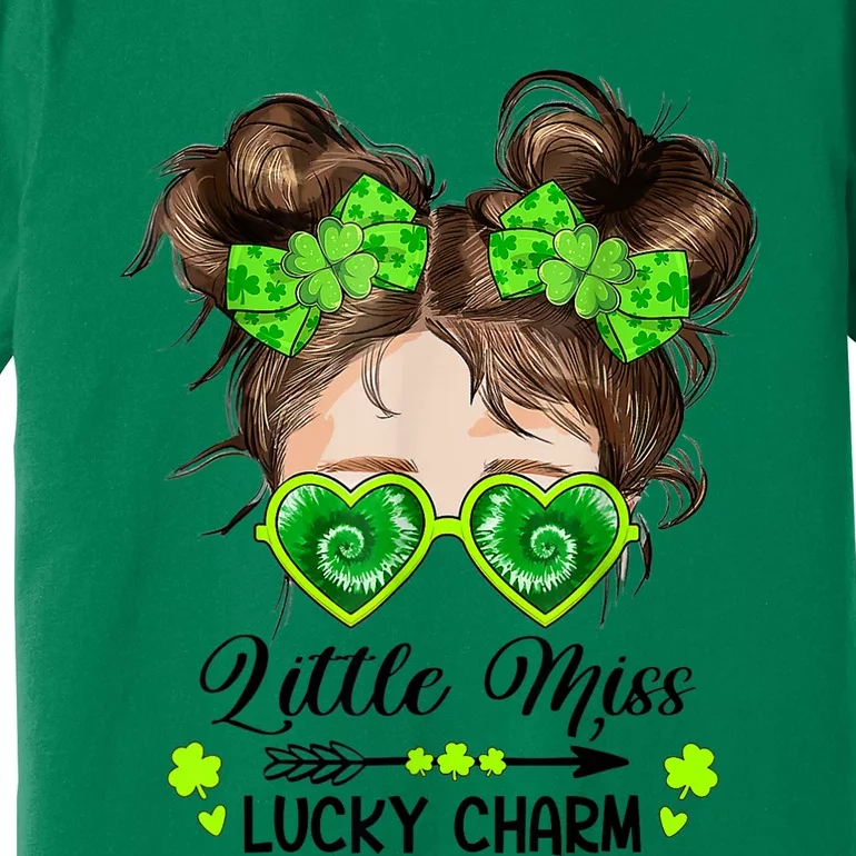 Little Miss Lucky Charm St Patricks Day Premium T-Shirt