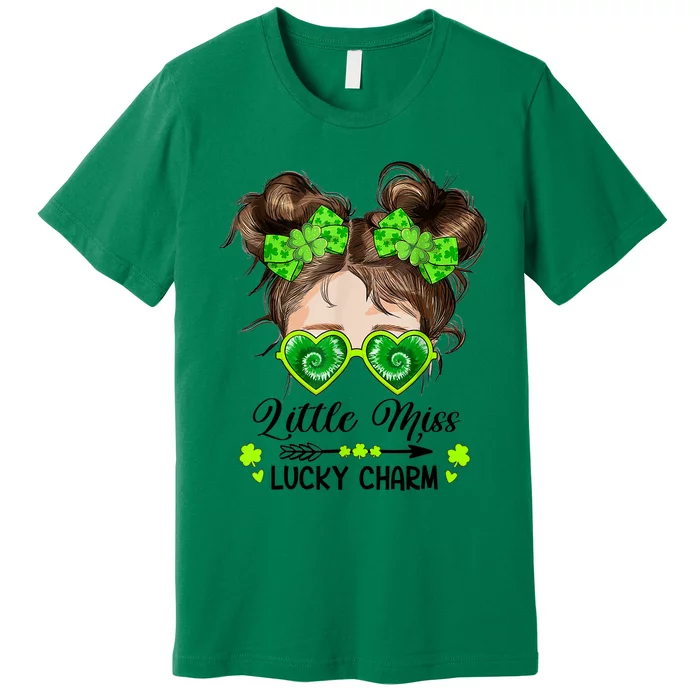 Little Miss Lucky Charm St Patricks Day Premium T-Shirt