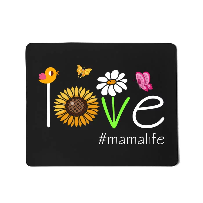 Love Mama Life Cute Matching Family Mousepad