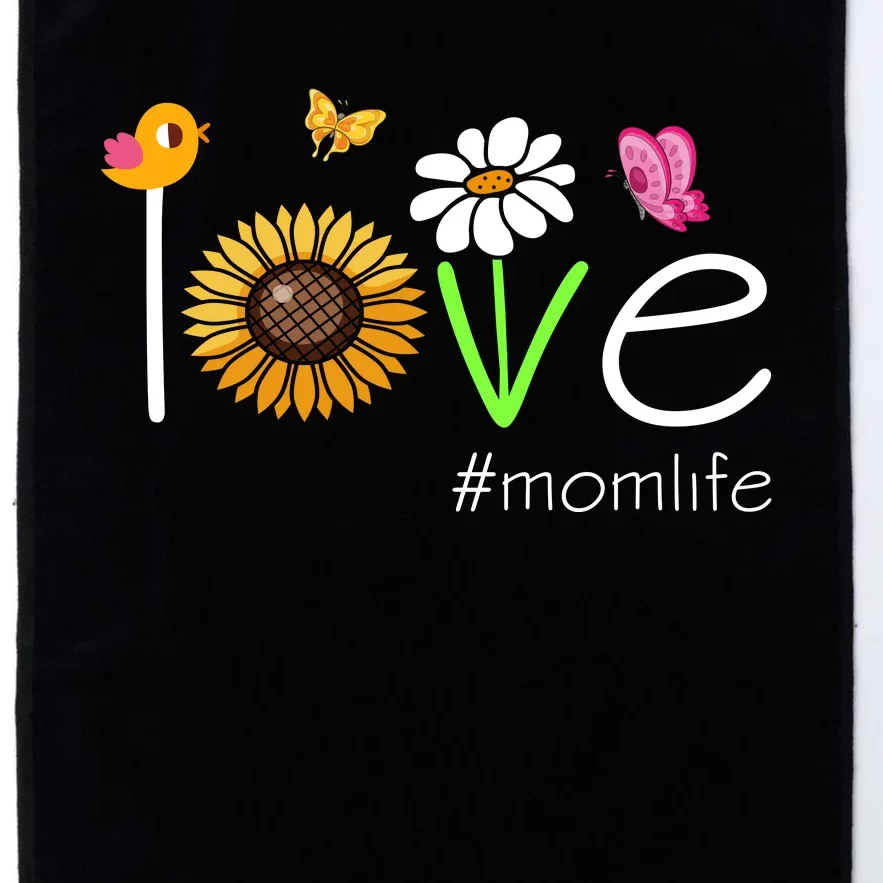 Love Mom Life Cute Matching Family Platinum Collection Golf Towel