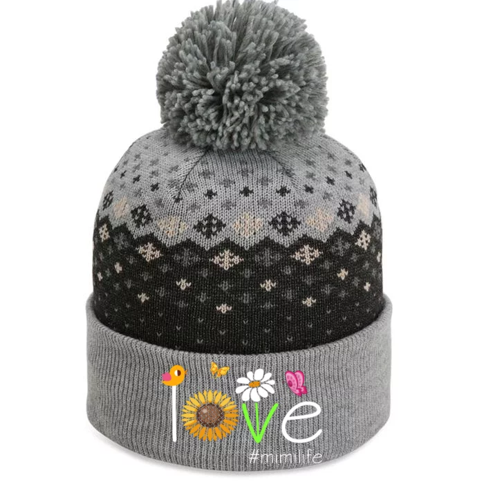 Love Mimi Life Cute Matching Family The Baniff Cuffed Pom Beanie