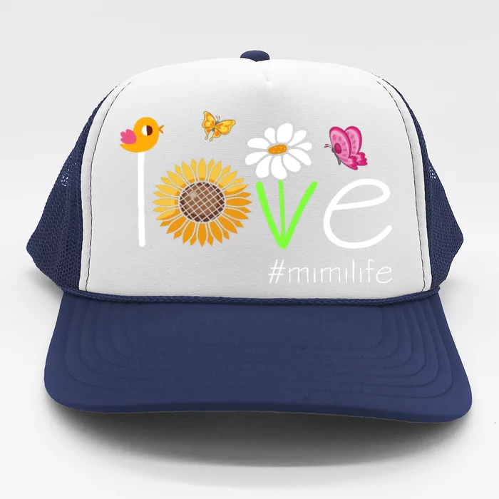 Love Mimi Life Cute Matching Family Trucker Hat